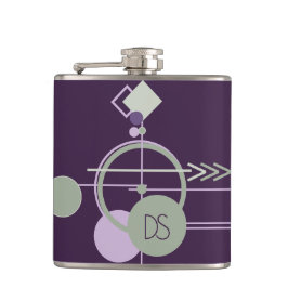 Tattoos Linework | Boheemse Paarse Groene Custom Heupfles