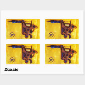  Tattoos machine (geel) Rechthoekige Sticker (Vel)