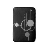 Tattoos Moderne Art Deco | monochroom minimalisme Badmat (Voorkant Verticaal)