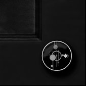 Tattoos Moderne Art Deco | monochroom minimalisme Keramische Knop