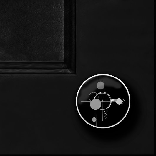 Tattoos Moderne Art Deco | monochroom minimalisme Keramische Knop