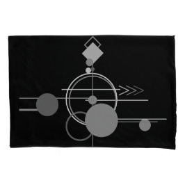 Tattoos Moderne Art Deco | monochroom minimalisme Kussensloop