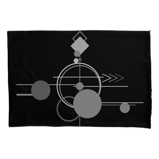 Tattoos Moderne Art Deco | monochroom minimalisme Kussensloop (Voorkant)