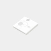 Tattoos Moderne Art Deco | monochroom minimalisme Post-it® Notes (Schuin)