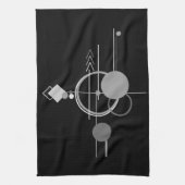 Tattoos Moderne Art Deco | monochroom minimalisme Theedoek (Verticaal)