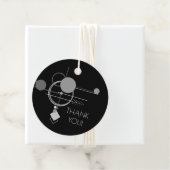 Tattoos Moderne Art Deco | Zwart en grijs bedankt Bedankjes Labels (In situ)