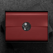 Tattoos Moderne Art Deco | Zwart en grijs bedankt Ronde Sticker