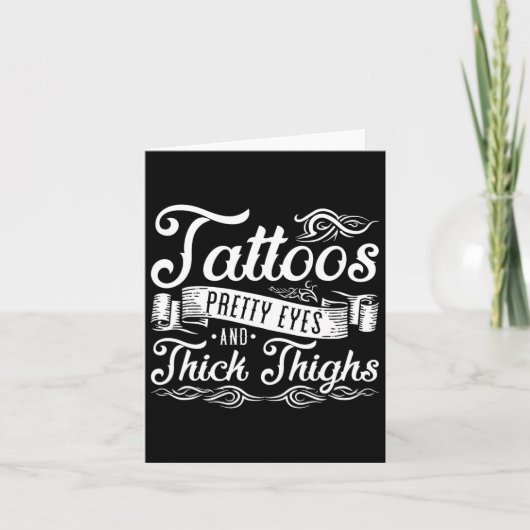 Tattoos ogen en dikke dijen 2 kaart (Voorkant)