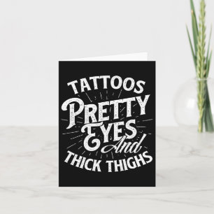 Tattoos ogen en dikke dijen - Gym Fitness Kaart