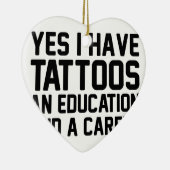Tattoos Onderwijs en loopbaan Keramisch Ornament (Rechts)