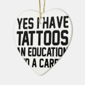 Tattoos Onderwijs en loopbaan Keramisch Ornament (Links)