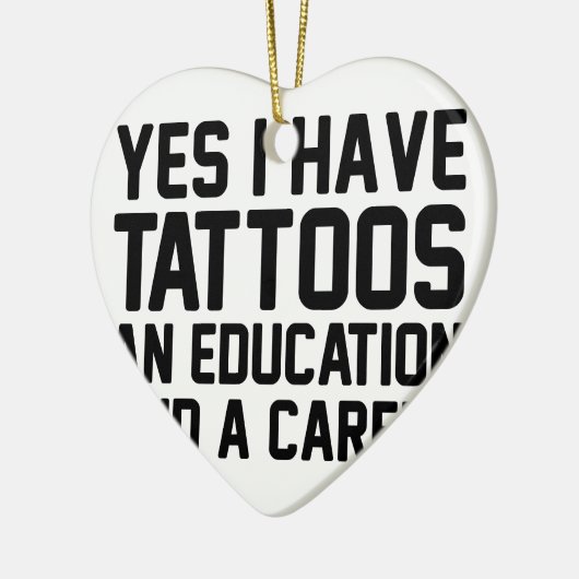 Tattoos Onderwijs en loopbaan Keramisch Ornament (Links)