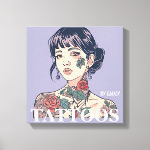 Tattoos Salon Canvas Afdruk