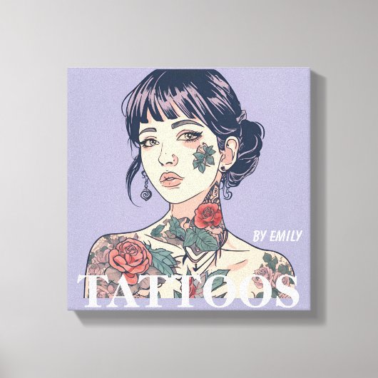 Tattoos Salon Canvas Afdruk (Voorkant)