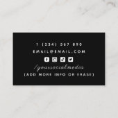 Tattoos Tattoo Artiest Red Typography Social Media Visitekaartje (Achterkant)