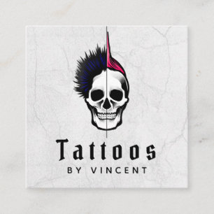 Tattoos Tattoo Master Skull Gothic Social Media Vierkante Visitekaartje