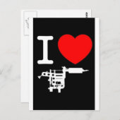 tattoos uit het hart briefkaart (Voorkant / Achterkant)