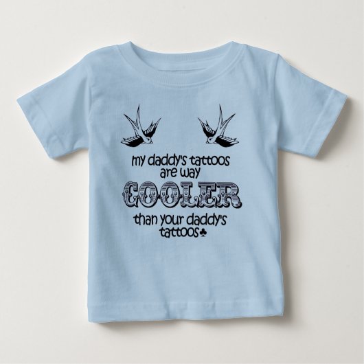 "Tattoos van mijn vader" Baby Shirt (Voorkant)