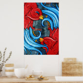 Tattoos vogels poster (Keuken)