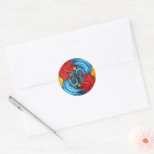 Tattoos vogels ronde sticker (Envelop)