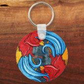 Tattoos vogels sleutelhanger (Voorkant)