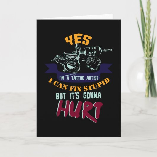 Tattoos zijn kunst kaart (Voorkant)