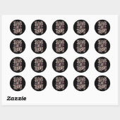 Tattoos zijn trasherig ronde sticker (Vel)