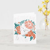 Tattoos zijn trashy Funny Skeleton Sarcastic Kaart (Gele Bloem)