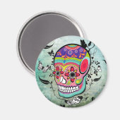 Tattto Urban Muerte Day of the Dead Illustration Magneet (Voorkant / Achterkant)
