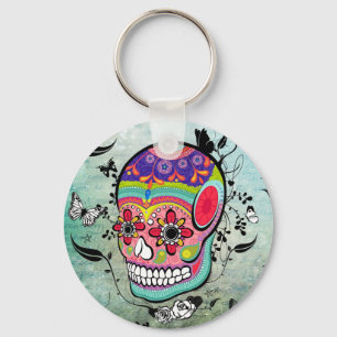 Tattto Urban Muerte Day of the Dead Illustration Sleutelhanger