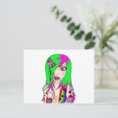 Tatty Lizzie Briefkaart (Staand voorkant)