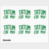 Tatum voor MVP - Boston Basketball Vierkante Sticker (Vel)