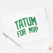 Tatum voor MVP - Boston Basketball Vierkante Sticker (Envelop)