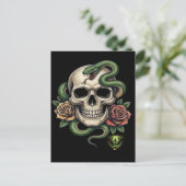 TATV-skull01 Briefkaart (Staand voorkant)