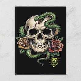 TATV-skull01 Briefkaart