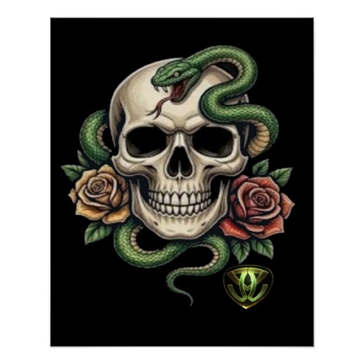 TATV-skull01 Perfect Poster (Voorkant)