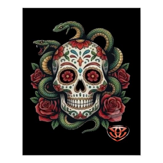 TATV-skull04 Perfect Poster (Voorkant)