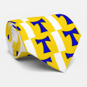 Tau Blue Yellow Design stropdas sticker keten orna (Opgerold)