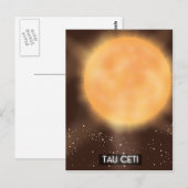 Tau Ceti Space Art poster Briefkaart (Voorkant / Achterkant)