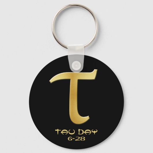 Tau Day - Gold Greek-symbool Sleutelhanger (Voorkant)