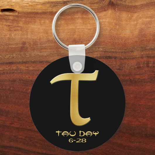 Tau Day - Gold Greek-symbool Sleutelhanger (Voorkant)