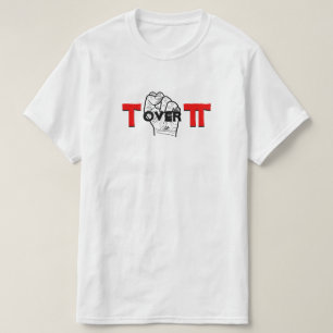 Tau en Pi wiskunde grap T-shirt