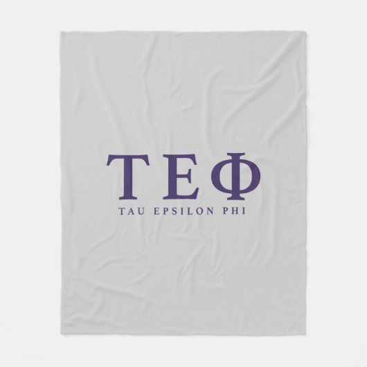 Tau Epsilon Phi Letters Fleece Deken (Voorkant)