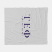 Tau Epsilon Phi Letters Fleece Deken (Voorkant (Horizontaal))