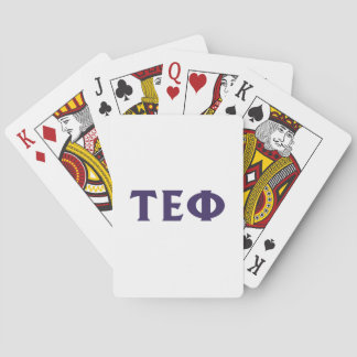 Tau Epsilon Phi | Letters Pokerkaarten