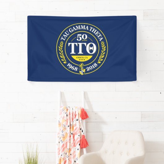 Tau Gamma Theta 3x5 Banner - 50e Jubileum (Insitu)
