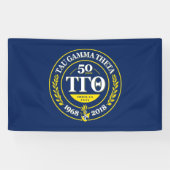 Tau Gamma Theta 3x5 Banner - 50e Jubileum (Horizontaal)
