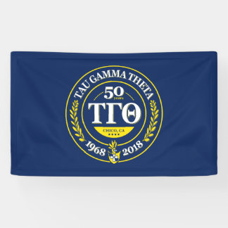 Tau Gamma Theta 3x5 Banner - 50e Jubileum