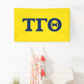 Tau Gamma Theta 3x5 Banner - Geel (Insitu)