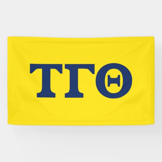 Tau Gamma Theta 3x5 Banner - Geel (Horizontaal)